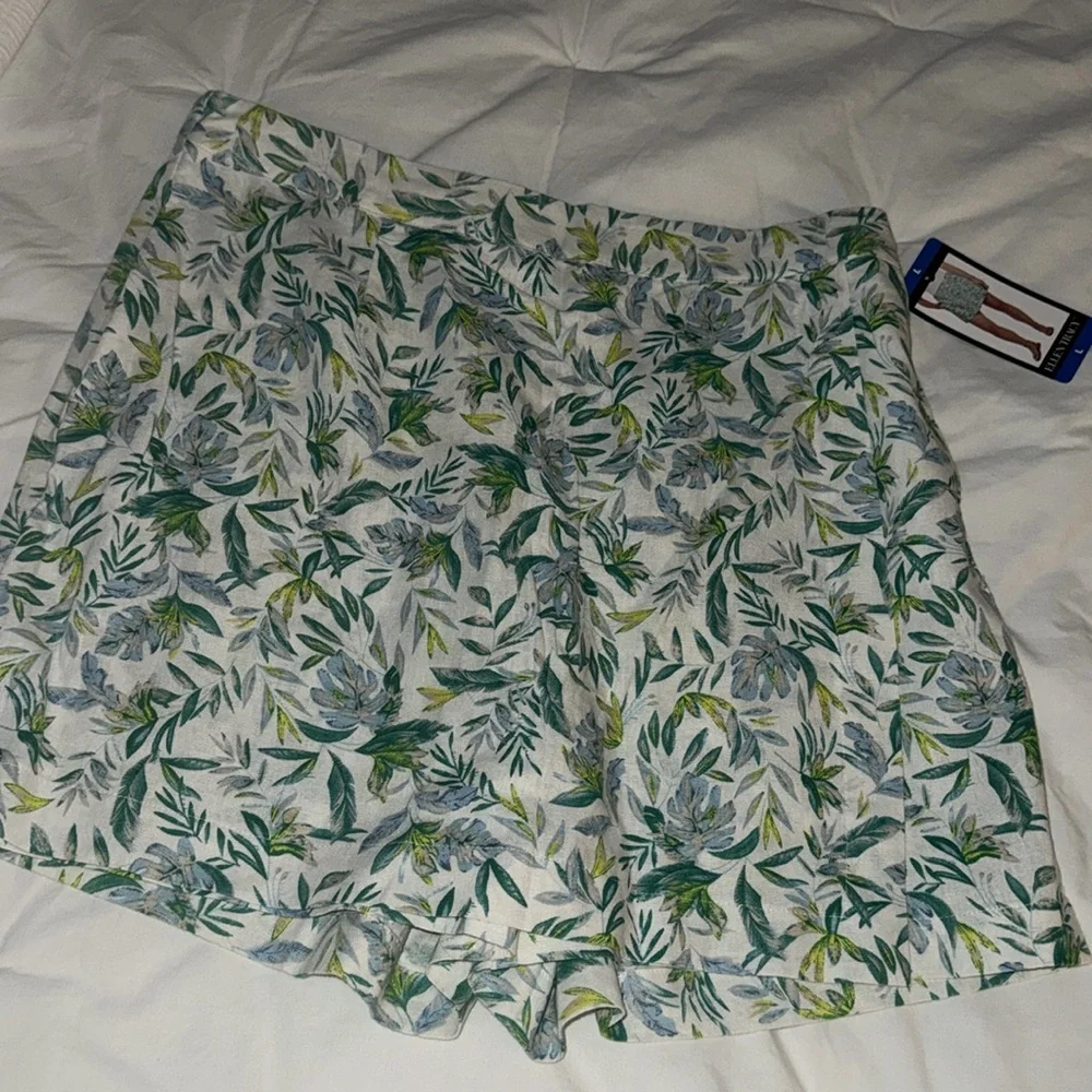 NWT linen blend skort - Picture 3 of 12